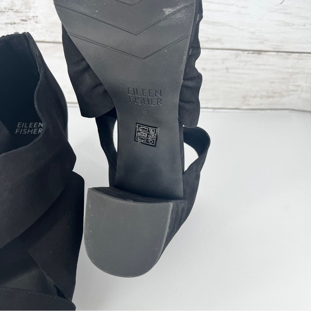 EILEEN FISHER Marla Strappy Sandal in Black Leather Size 9 NWOT - Picture 14 of 14